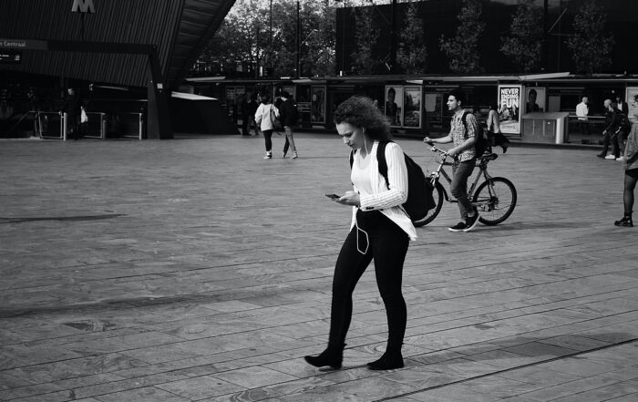 Get a person who is in a moment in time to take our desired action by communicating to them persuasively.